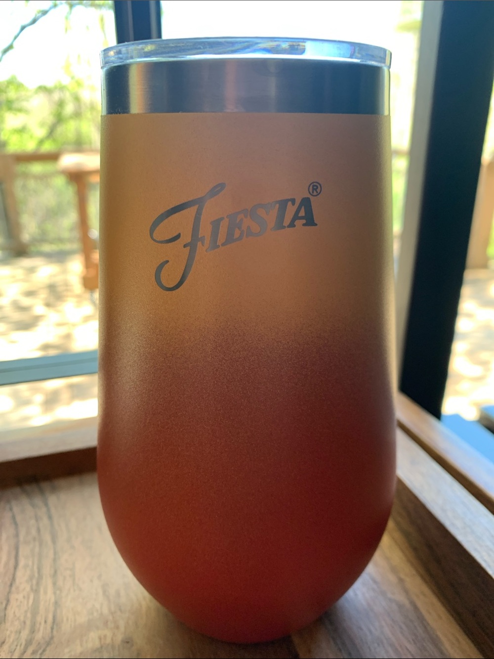 Fiesta Ombre Orange to Red Tumbler